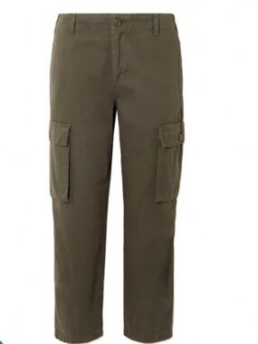 FRAME Relaxed Utility Pants Cargo Green Washed Surplus Cotton RUSPT586 Size 26